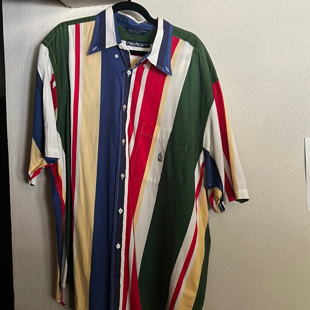 Vintage Nautica button down shirt men’s XL